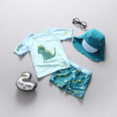 Swimwear for Children 3 Pieces Long Sleeve Swimsuit Kids Sun UV Protection Baby Bathing Clothes Child Toddler Swimming Suit Boys