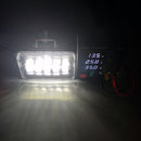 6D透镜6英寸方形LED工作灯，适用于拖车4WD ATV SUV UTV卡车4x4越野拖拉机工作驾驶灯前照灯