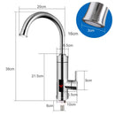 TINTON LIFE不锈钢电热水器温度显示厨房无水箱即热式热水龙头3000W