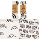 Kangobaby #My Soft Life# Brightly Colorful Flower And Leaf 2pcs Set Muslin Swaddle Blanket