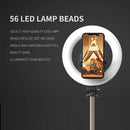 COOL DIER 4in 1 Wireless Bluetooth Selfie Stick With 6inch LED Ring Photography Light Foldable Tripod Monopod for iPhone Android