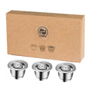 iCafilas Eco-Friendly Packing Reusable Coffee Capsule For Nespresso Refillable Capsule Pod Espresso Crema Maker