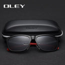 OLEY 铝镁男士太阳镜偏光镀膜反光太阳镜 oculos 男士眼镜配件 Y7144