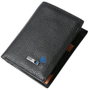 Smart Anti-lost Wallet Tracker  Genuine Leather Men wallets Soft Bluetooth-compatible Leather Purse Male Luxury Men&