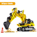 SEMBO City Engineering Bulldozer Crane Car Truck Excavator Roller Building Blocks Construction Bricks Toy for Children