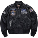 Hip hop Jacket Men High quality Thick Army Navy White Military motorcycle Ma-1 aviator Pilot Men Baseball Bomber Jacket Men