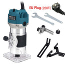 800W Woodworking Electric Trimmer Wood Milling Engraving Slotting Trimming Machine Carving Machine Routers for Woodworking