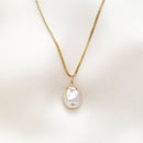 Natural Baroque Pearl Necklace Handmade Jewelry Gold Filled Choker  Pendants Femme Kolye Collares Boho Necklace For Women