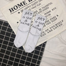Women Letter Vintage Patterned Harajuku Socks Fashion Funny Skateboard Cool Socks For Female Casual Cotton Short Hipster Sox