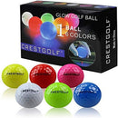 Crestgolf 闪光高尔夫球 夜光闪烁发光 LED 高尔夫球 – 六色可选