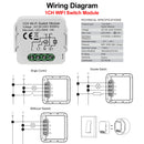 涂鸦WiFi智能灯开关模块支持双向控制，App远程控制DIY断路器100-240V，兼容Alexa Google Home