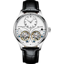 AILANG Genuine Brand Men's Double Tourbillon Luminous Direct-looking Mechanical Watch Automatic Watch Men's Watch   Hollow Movem
