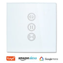 WiFi窗帘开关触控面板涂鸦App遥控电动卷帘百叶窗语音控制Google Home Alexa Echo DIY