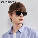 KINGSEVEN 新黑胡桃木偏光太阳镜 男士眼镜 手工制作 UV400 防护复古木盒