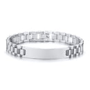 Vnox My Dad HERO Bracelets Personalized Quotes Men Bracelet Qualified Stainless Steel ID Bangle Father&