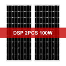 Dokio 18V 100W Rigid Solar Panel China 18V Monocrystalline Silicon Waterproof Solar Panel Charge 12V