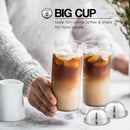 230ML Vertuo Coffee Filters For Nespresso Vertuoline GCA1 & Delonghi ENV135 Refillable Stainless Steel Coffee Capsule Pod