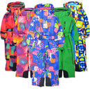 Children's winter outdoor bodysuit ski suit windproof snow and water plus velvet thickening snow town ski equipment bodysuit