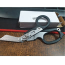 Multifunction Emergency Multi-tool Shears with Strap Cutter and Glass Breaker Black ith Strap Cutter Safety Hammer Dropship