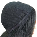 Lydia Afro Kinky Straight U Part Natural Black Color Hair Wig Heat Resistant Synthetic 16-22 Inch Daily Wigs For Women  Ladies