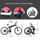 Samebike LO26 48V 500W Electric Mountain Bike Folding Ebike Eu Plug Electric Bicycle 26 Inch Tire 10Ah Li-ion Battery Moped Bike