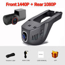 Sameuo U680Pro 行车记录仪 4K 后视汽车行车记录仪 双向 2160P 视频录像机 倒车Dvr WIFI 24小时停车监控