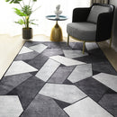 Geometric Carpet for Living Room Velvet Rug Kids Bedroom Bedside Rugs Soft Square Fluffy Carpets Home Sofa Table Decor Mat