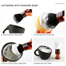 Amber Shaving Brush Silvertip Synthetic Badger Hair with Resin Handle Anbbas for Men Professional Wet Shaving (Knot 24mm) Amber