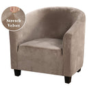 Velvet Club Chair Covers for Armchairs Stretch Sofa Slipcovers Removable Sofa Couch Cover for Bar Counter Living Room Reception