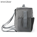 Insular Baby Diapers Bag Outdoor Travel Mommy Bag for Stroller Large Capacity Insulation Nursing Bag Polyester Solid Diaper Bag