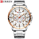 CURREN Sport Watches Men‘s Luxury Brand Quartz Clock Stainless Steel Chronograph Big Dial Wristwatch with Date Relogio Masculino
