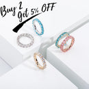 TOPGRILLZ 2020 New Round Zircon Rings Gold Color High Quality Copper Iced Out Rings Hip Hop Fashion Personality Jewelry Gift