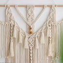Big Macrame Wall Hanging Tapestry With Tassels Hand Woven Nordic Style For Living Room Bedroom House Art Decor Boho Decoration
