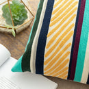 Leaf Cushion Cover Embroidered Abstract Geometric Pillowcase Tassels Fringe Square Pillow Cover 45x45cm/30x50cm Home Decoration