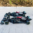 Bburago 1:43 2021 F1 梅赛德斯-AMG W12 44号 汉密尔顿 77号 博塔斯 F1模拟合金超级玩具车模型