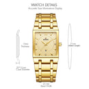 Top Relogio Feminino Luxo Golden Bracelet Watches Women Fashion Square Quartz Watch Ladies Diamond Watch Female Top Brand Luxury