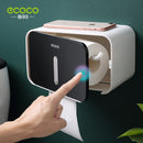 ECOCO免打孔防水卫生间卷纸盒厕纸盒壁挂式收纳抽纸器家用卫浴收纳用具