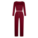 Ribbed 2 Two Piece Set Women&