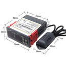 数字温湿度计 温湿度控制器 交流110V-220V 直流12V 调节器 加热制冷控制 STC-3028
