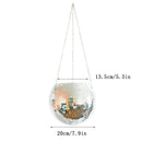 Retro Disco Ball Planter Basket Round Mirror Hanging Pot flower pot Wall Planter Pot Hangin Vase Desktop Decoration Balcony Vase