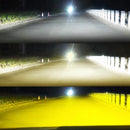 BraveWay 3Colors Car LED Headlight 3000K+4300K+6000K H1 H3 H4 H8 H11 HB3 HB4 H7 LED Bulbs 12V 12000LM Fog Lights Yellow White