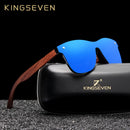 KINGSEVEN 天然木制太阳镜 男士偏光时尚太阳镜 原木Oculos De Sol Masculino
