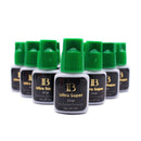 5 Bottles/lot I-Beauty IB Ultra Super Glue 5ml Individual Fast Drying Eyelash Extensions Green Cap Lash Glue Wholesale Makeup