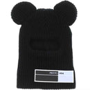 Black Cycling Winter Hats Unisex Funny Mask Hat Handmade Artificial Wool Knit Bonnet Halloween Party Mouse Ski Mask Beanie Caps