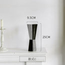 Nordic creative black and white ceramic vase abstract style flower arrangement flower retro classic home craft ornament