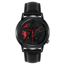 Men Watch Car Wheel Rim Hub Dial Male Wristwatch Cool Man Black Waterproof Watches Mesh Stainless Steel Quartz Relogio Masculino