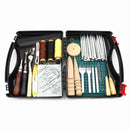 DIY Professional Leather Craft Tools Kit Hand Sewing Stitching Punch Carving Work Saddle Groover Set Accessories DIY Tool box