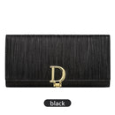 2022 New Design Women Wallets Fashion Long Phone Purse Luxury Genuine Leather Ladies Card Holder Stripe Wallet Cartera de mujer