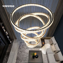 The Cascade | Luxury LED Crystal Chandelier for Staircase and Grand Foyer