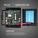 XCY 无风扇迷你电脑 英特尔酷睿 i7 4500U i5 5200U i3 7100U 300M WiFi 千兆以太网 VGA HDMI 显示屏 Windows 10 Linux HTPC